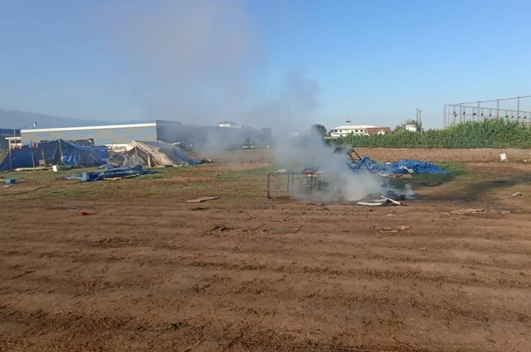 Düzce’de kanepe yakan kişiye para cezası