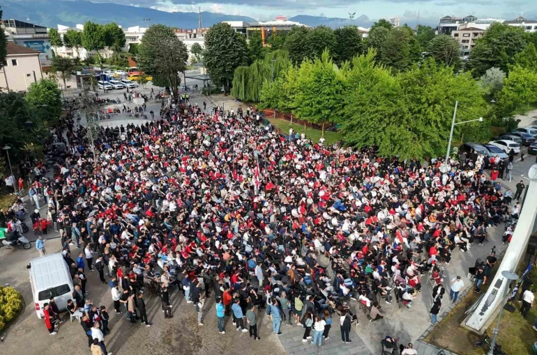 Düzce’de milli maç heyecanı