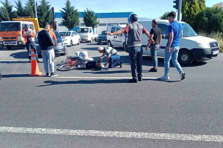 Düzce’de otomobilin çarptığı yaşlı adam yaralandı