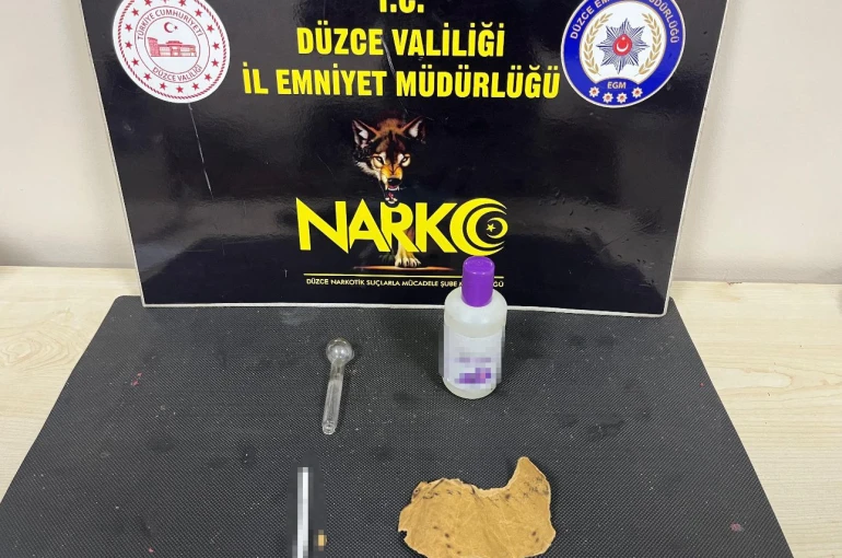 Düzce’de uyuşturucu operasyonu: 1 tutuklama
