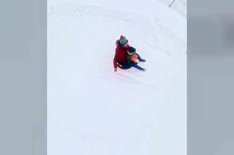 Düzceliler yaylada karın keyfini çıkardı