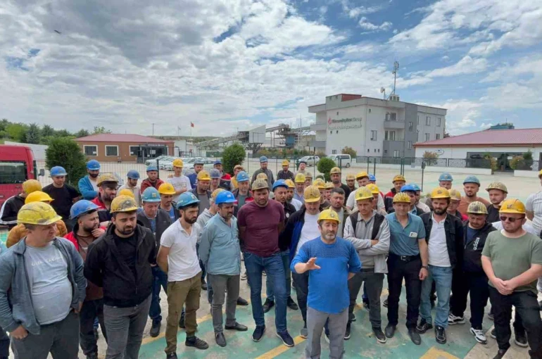 Edirne’de madencilik işçileri maaş ve tazminat iddiasıyla greve çıktı