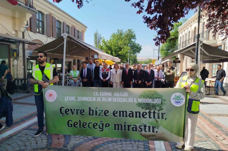 Edirne’de Türkiye Çevre Haftası kutlamaları renkli görüntülerle başladı