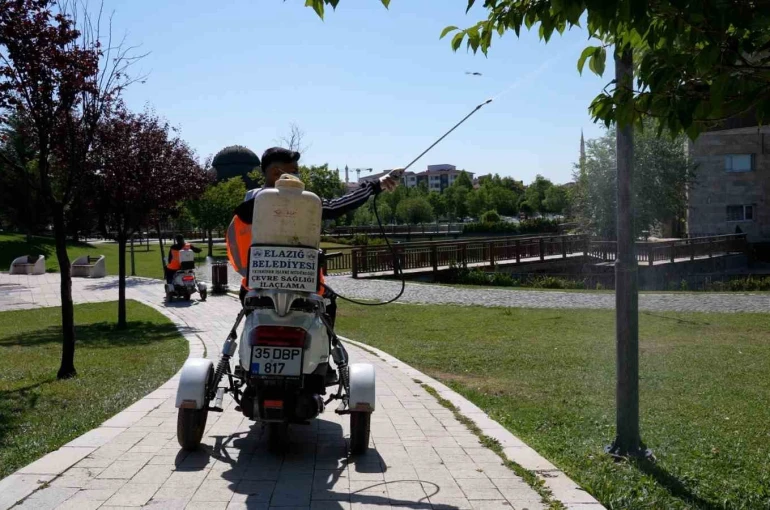Elazığ’da ilaçlama çalışmaları sürüyor