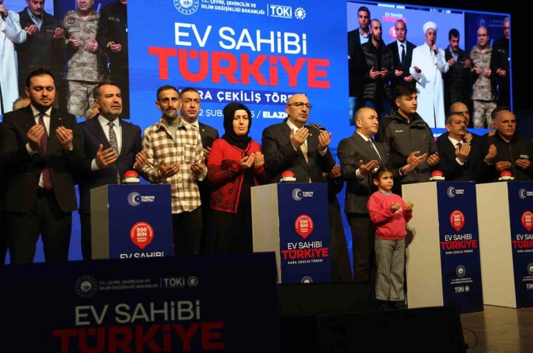 Elazığ’da sosyal konut heyecanı: 3 bin 825 konutun kurası çekildi