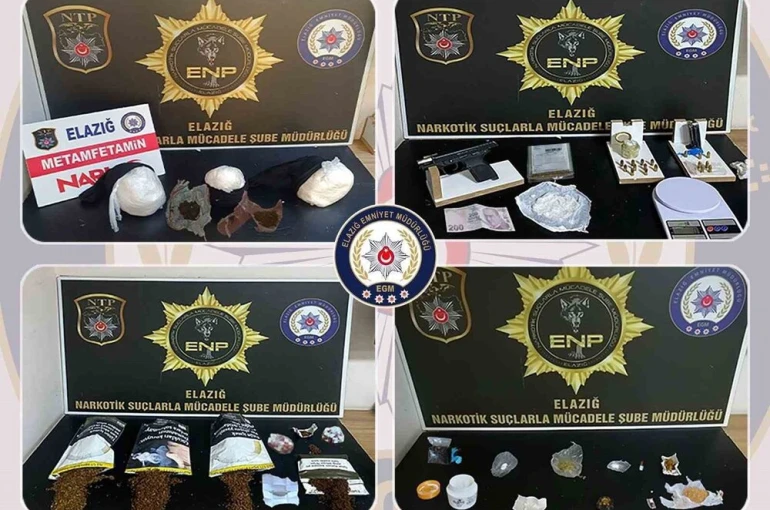 Elazığ’da uyuşturucu operasyonu: 8 şüpheli tutuklandı