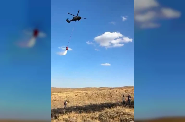 Elazığ’daki kırsal alan yangını söndürüldü