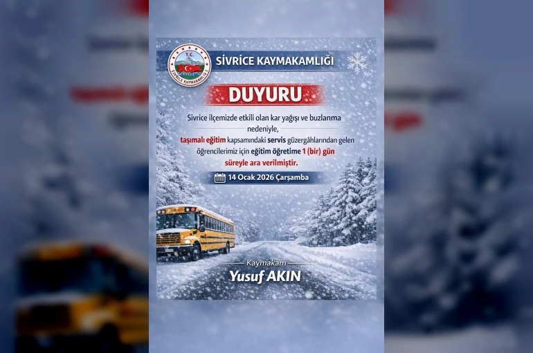 Elazığ’ın iki ilçesinde taşımalı eğitime ara verildi