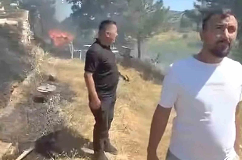 Emet’teki yangın kontrol altına alındı, ormana sıçraması önlendi