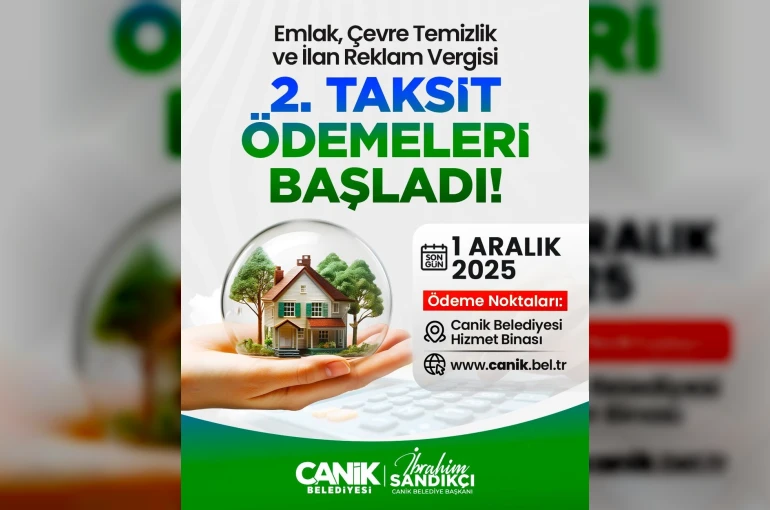 Emlak, ÇTV ve reklam vergilerinde son gün 1 Aralık