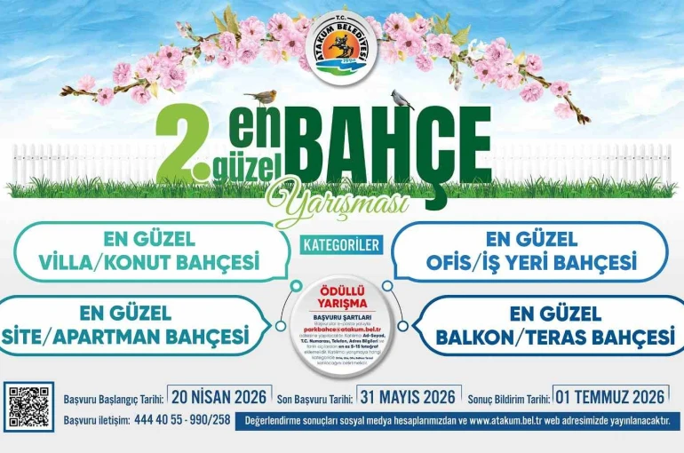 En Güzel Bahçe Yarışması’na başvurular başladı