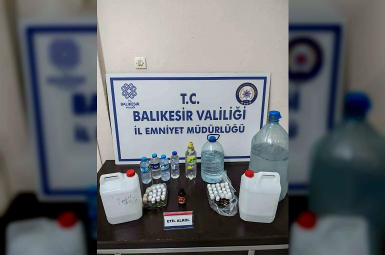 Erdek’te kaçak içki operasyonu