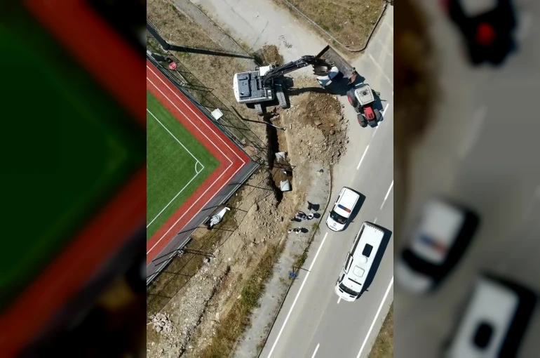 Erfelek’te su baskınlarına kalıcı çözüm için ilk kazma vuruldu