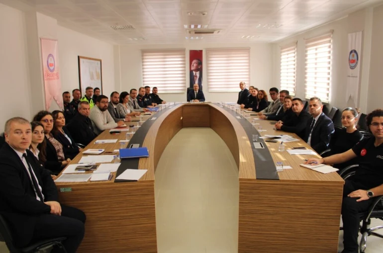 Ergene’de Ulusal Düzey Tatbikat hazırlıkları konuşuldu