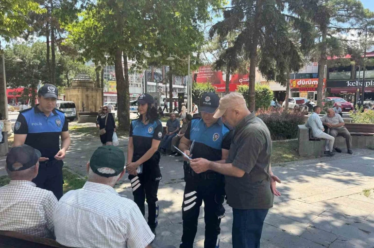 Erzincan polisinden dolandırıcılığa karşı bilgilendirme çalışması