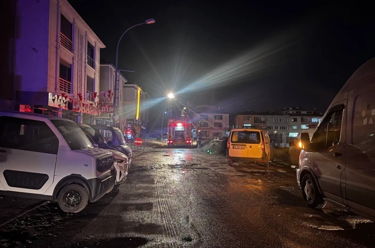Erzincan’da inşaat sahasında doğal gaz sızıntısı paniği