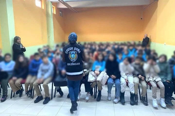 Erzincan’da öğrencilere güvenlik eğitimi 