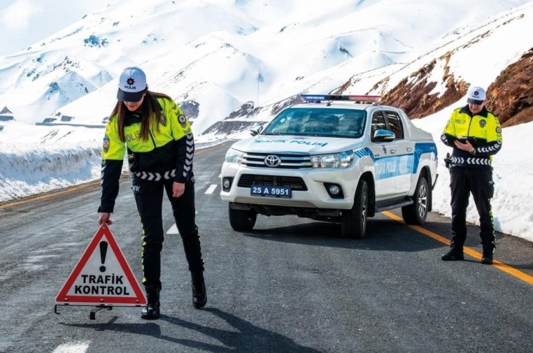 Erzurum kent merkezinde bir ayda 112 trafik kazası