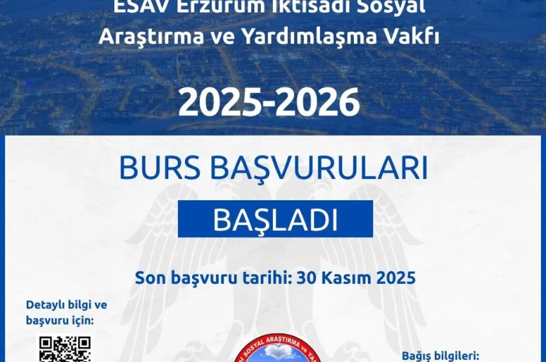 ESAV’dan Erzurumlu öğrencilere burs 