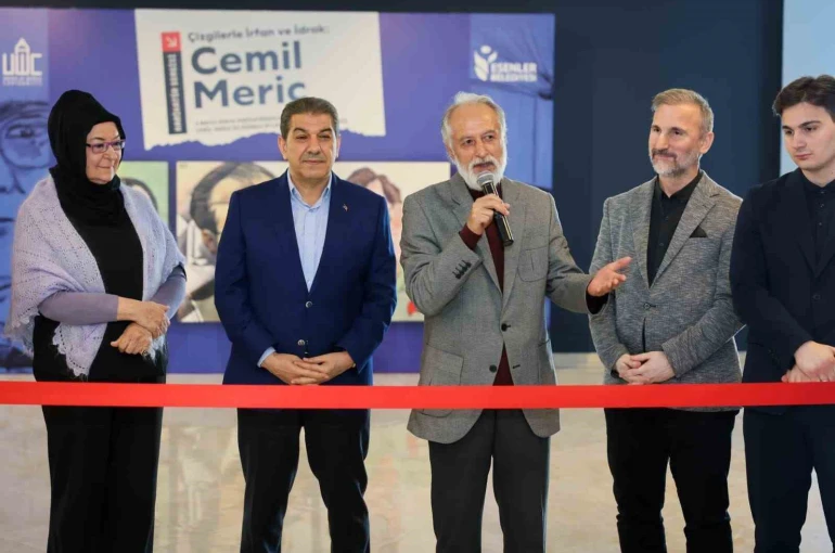 Esenler’de Cemil Meriç karikatür sergisi sanatseverlerle buluştu