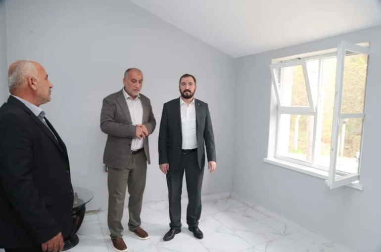 Eski okul binası mahalle konağına dönüştürüldü