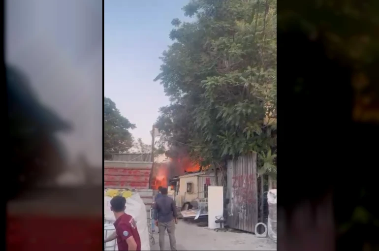 Eski Sanayi'de Korkutan Yangın