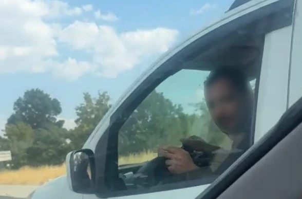 Eskişehir’de trafikteki kavga kamerada