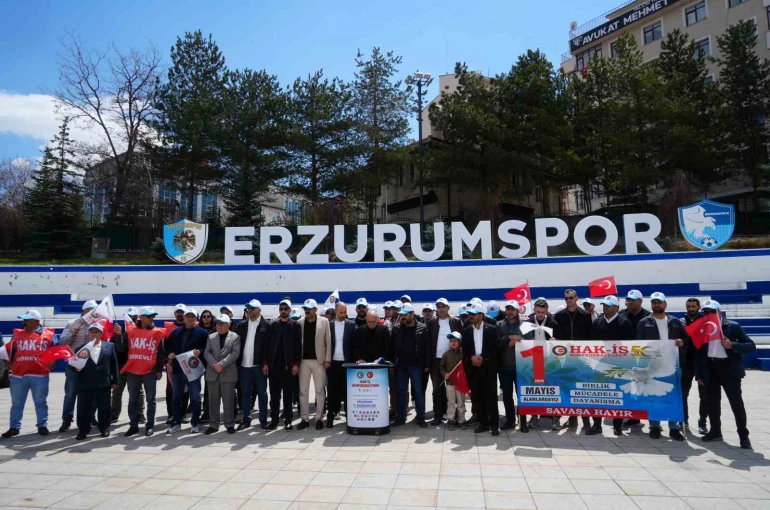 Ezurum’da 1 Mayıs’ta işçiler meydanda