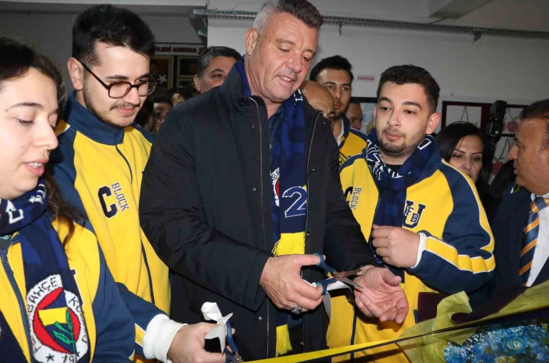Fenerbahçe Başkanı Saran, Alanya’da kütüphane açılışına katıldı