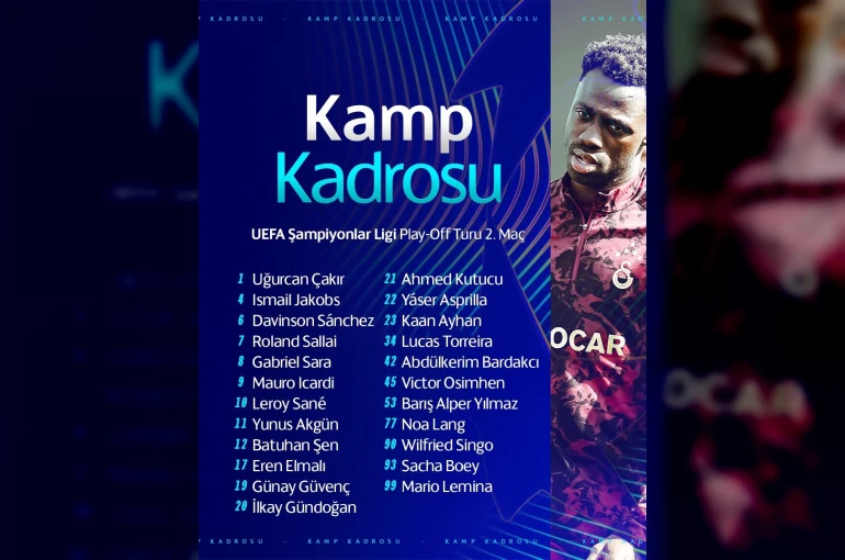 Galatasaray’ın Juventus maçı kadrosu belli oldu