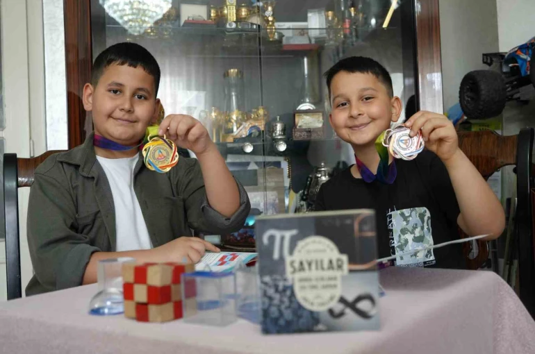 Gaziantepli kardeşler matematik olimpiyatlarına damga vurdu