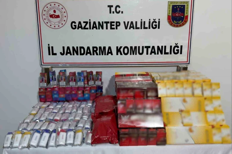 Gaziantep’te 1 milyon TL değerinde kaçak malzeme ele geçirildi: 3 gözaltı 