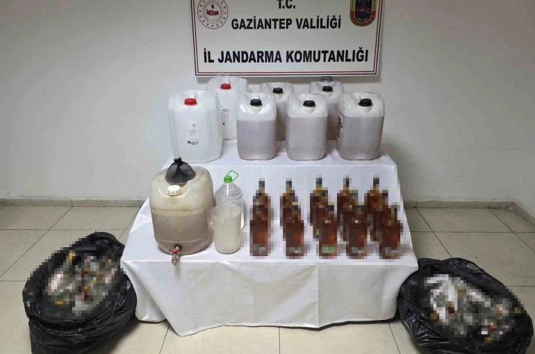 Gaziantep’te 135 litre sahte alkol ele geçirildi: 1 gözaltı