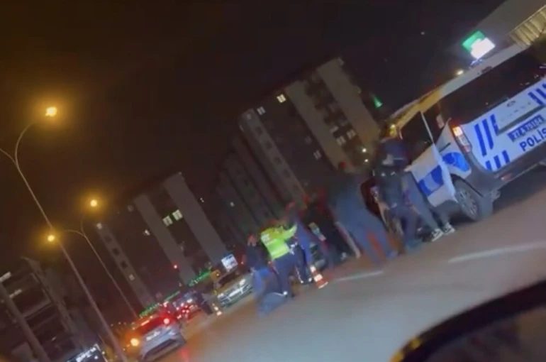Gaziantep’te trafik cezasına tepki gösteren şahıslardan polise mukavemet