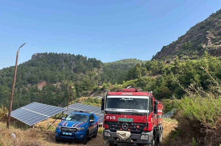 Gazipaşa’da çıkan yangın büyümeden söndürüldü