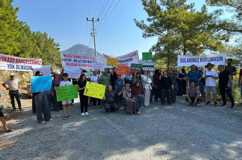 Gazipaşa’da taş ocağı planı mahalleliyi sokağa döktü