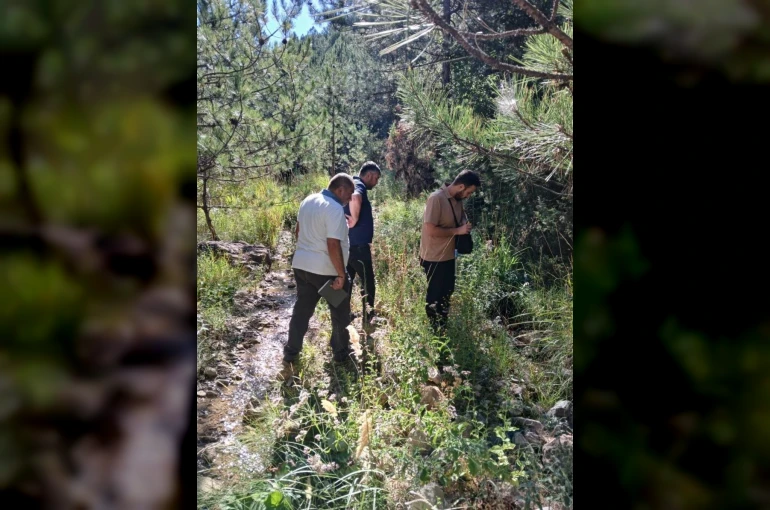Gediz Gökler Beldesinde sıcak su arama çalışmaları başlatıldı