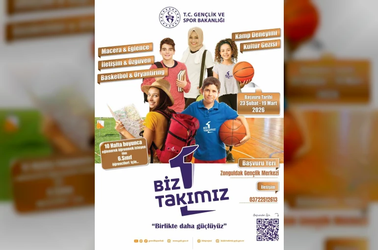 Gençlik ve Spor Bakanlığı’nın "Biz Bir Takımız Projesi" Zonguldak’ta başlıyor