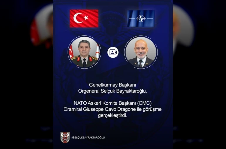 Genelkurmay Başkanı Orgeneral Bayraktaroğlu, NATO Askeri Komite Başkanı Dragone ile görüştü