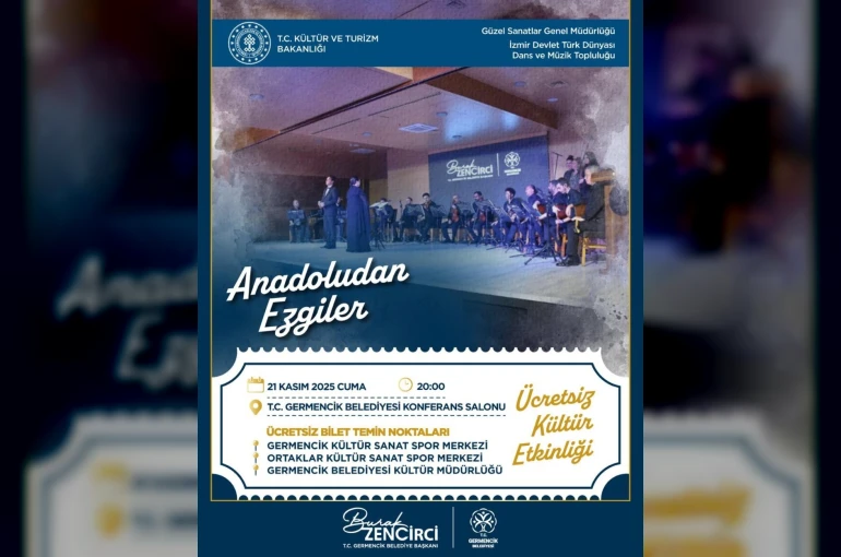 Germencik Belediyesi’nden "Anadolu’dan Ezgiler" gecesi