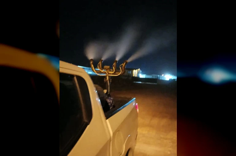 Germencik’te gece ilaçlaması sürüyor