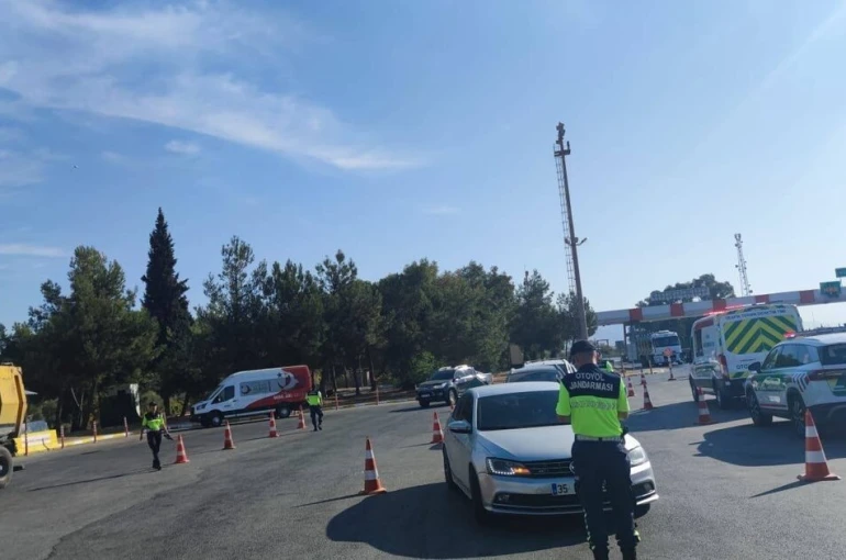 Germencik’te havadan trafik denetimi