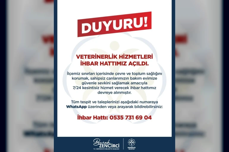 Germencik’te Veterinerlik Hizmetleri İhbar Hattı hizmete açıldı