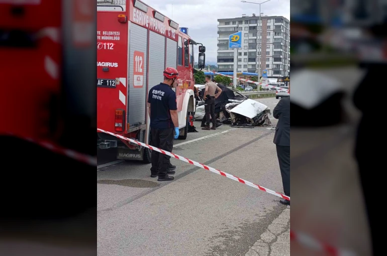 Giresun’da trafik kazası: 1 ölü, 1 yaralı