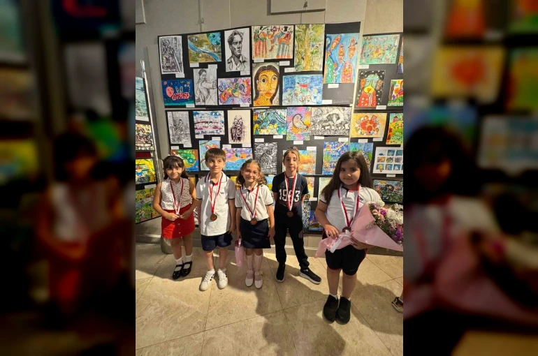 GKV Özel İlkokulu’ndan uluslararası sanat zaferi