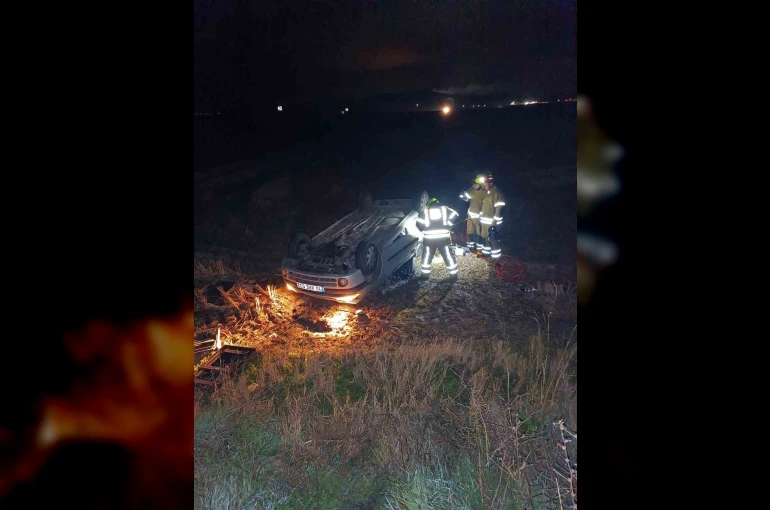 Gönen-Bandırma karayolunda trafik kazası: 1 yaralı