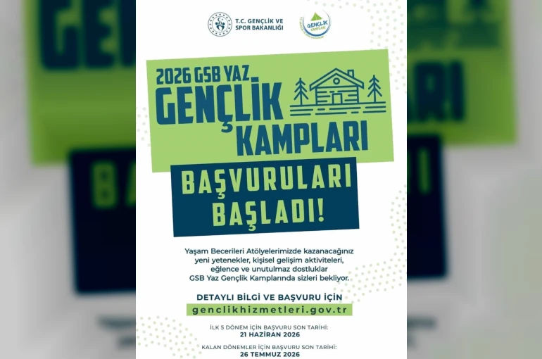 GSB Yaz Gençlik Kampları için başvurular başladı