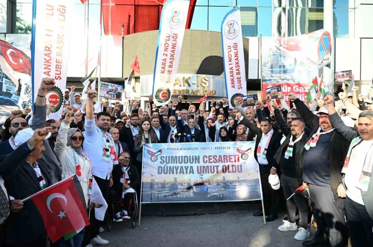 HAK-İŞ Genel Başkanı Mahmut Arslan coşkuyla karşılandı