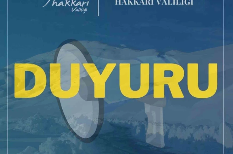 Hakkari-Van kara yolu gece kapalı olacak