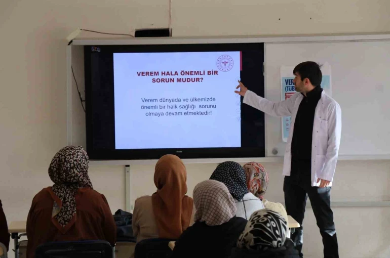 Halk Eğitim Merkezi kursiyerlerine verem eğitimi